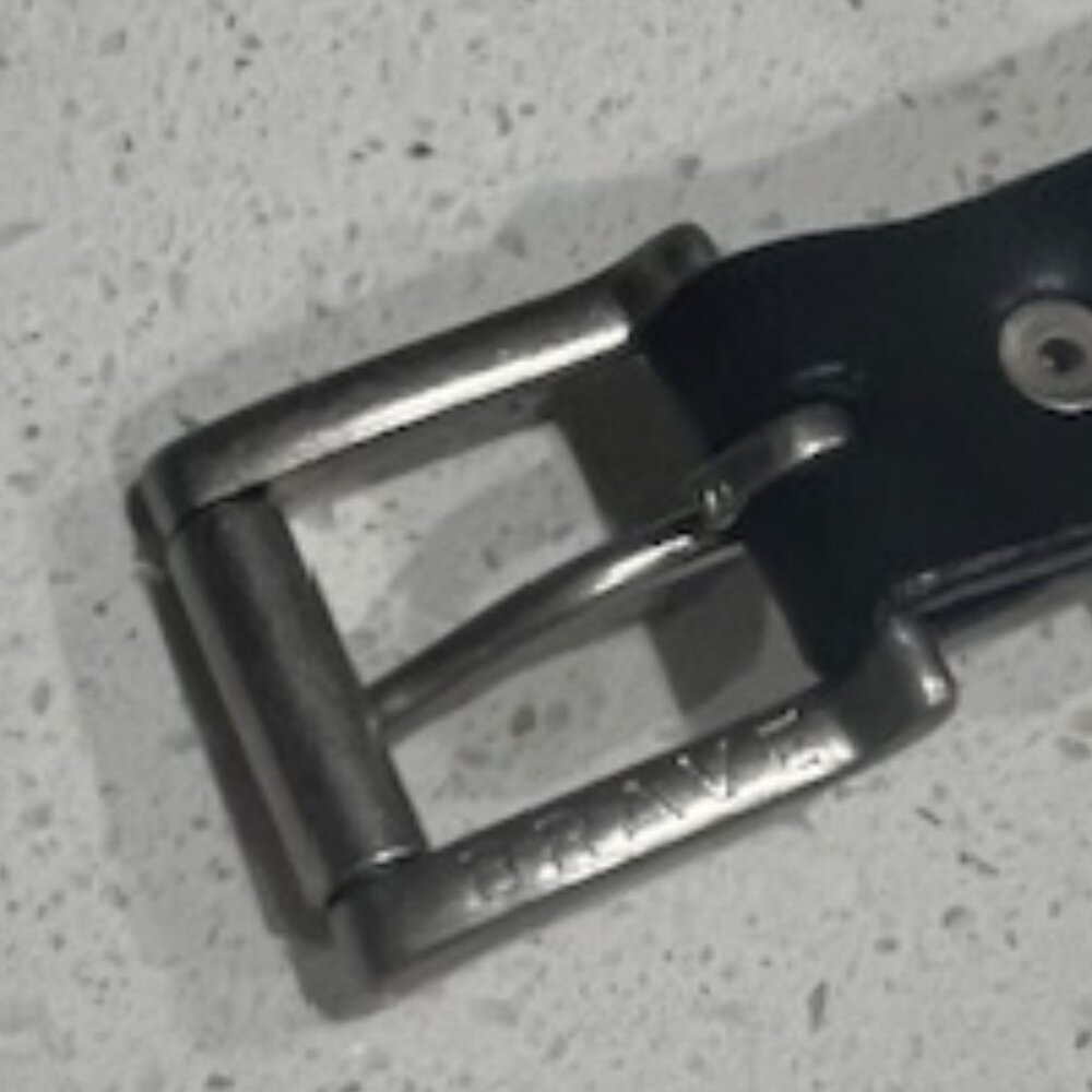 Brave Studded Leather Belt - Length 38" - Picture 4 of 6